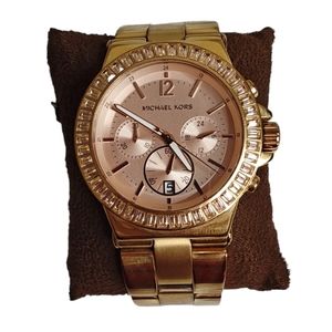 Michael Kors Rose Gold Rhinestone Watch